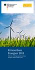 Erneuerbare Energien 2013