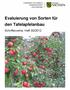 Evaluierung von Sorten für den Tafelapfelanbau. Schriftenreihe, Heft 30/2012