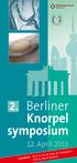 Berliner Knorpel symposium
