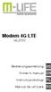 Modem 4G LTE ML0700 DE EN PL RO. Bedienungsanleitung. Owner s manual. Instrukcja obsługi. Manual de utilizare
