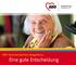 Bezirksverband Schwaben e.v. AWO-Seniorenzentrum Neugablonz: Eine gute Entscheidung
