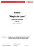 Saeco Magic de Luxe. Technische Unterlagen SUP 012. edizione N 7 / Stand per