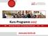 Kurs-Programm 2017 DBT Workshops für Kinder- und Jugendpsychotherapie ACT EFT