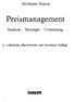 Hermann Simon. Preismanagement. Analyse - Strategie - Umsetzung. 2., vollständig überarbeitete und erweiterte Auflage GABLER