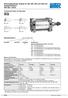 Pneumatikzylinder, Kolben-Ø 160, 200, 250 und 320 mm Doppeltwirkend DIN ISO 15552