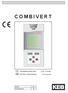 COMBIVERT. D BETRIEBSANLEITUNG LCD - Operator GB INSTRUCTION MANUAL LCD operator PLF501B-K000 F1 F2 F3 F4 ESC ENTER