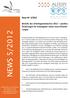 NEWS 5/2012. News Nr. 5/2012. Novelle des Arbeitsgesetzbuches 2012 posi ve Änderungen für Arbeitgeber sowie neue Anforderungen