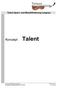 Talent Sport- und Musikförderung Langnau. Konzept Talent. Sport- und Musikförderung Langnau Seite 1 von 16