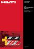 Technisches Datenblatt. Hilti Brandschutzschaum CFS-F FX. Europäische Technische Zulassung ETA Nr. 10 / Ausgabe 05 / 2012