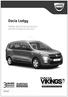 Dacia Lodgy PREISE GÜLTIG AB DATEN STAND ** Offizieller Sponsor der Dacia Vikings