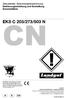 CN! EKS C 203/273/503 N. Streutabelle, Streumengenberechnung Bedienungsanleitung und Einstellung Ersatzteilliste A D CH. kupfer-landgut.