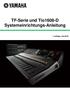 TF-Serie und Tio1608-D Systemeinrichtungs-Anleitung. 1. Auflage: Juli 2016