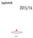 Jagdstatistik 2015/16. Schnellbericht 1.11