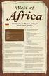 2. SPIELMATERIAL Jedes West of Africa-Exemplar enthält: