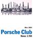 März Porsche Club. News 1/04