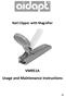 Nail Clipper with Magnifier. VM951A Usage and Maintenance Instructions