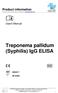 Treponema pallidum (Syphilis) IgG ELISA