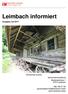 Leimbach informiert. Ausgabe Juli Gemeindeverwaltung Seebergstrasse Leimbach