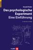 Oswald Huber Das psychologische Experiment. Psychologie Lehrtexte Verlag Hans Huber