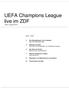 UEFA Champions League live im ZDF Start: August 2012