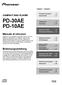 PD-30AE PD-10AE. Manuale di istruzioni. Bedienungsanleitung COMPACT DISC PLAYER. Procedure preliminari... It-2 Erste Schritte...