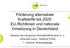 Förderung alternativer Kraftstoffe bis 2020: EU-Richtlinien und nationale Umsetzung in Deutschland