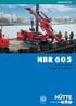 HBR 605 Hydraulic drill rig Hydraulisches Bohrgerät