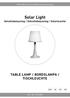 Solar Light Solcellsbelysning / Solcellebelysning / Solarleuchte