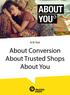 A/B-Test. About Conversion About Trusted Shops About You