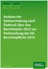 TEXTE 24/2016. Analyse der Datenerhebung nach ElektroG über das Berichtsjahr 2013 zur Vorbereitung der EUBerichtspflicht 2016
