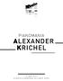 PIANOMANIA ALEXANDER KRICHEL 5. MAI 2017 ELBPHILHARMONIE KLEINER SAAL