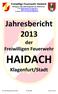 HAIDACH. Jahresbericht 2013 der. Klagenfurt/Stadt. Freiwilligen Feuerwehr