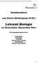 Universität Trier, FB VI, B.Ed./M.Ed. Biologie für das Lehramt für Realschulen Plus und Gymnasien. Modulhandbuch. zum Master-Studiengang (M.Ed.