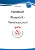 it4sport GmbH Handbuch Phoenix II - Vereinsaccount