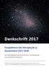Denkschrift Perspektiven der Astrophysik in Deutschland Von den Anfängen des Kosmos bis zu Lebensspuren auf extrasolaren Planeten