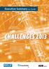 CHALLENGES Executive Summary zur Studie. Autoren: Christian Kille Martin Schwemmer