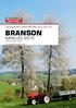 leistungsstarke kompakttraktoren von 21 bis 74 PS Branson Katalog Serie 25 serie K serie