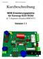Fa.Brunnhofer MDB-Erweiterungsplatine 1. Kurzbeschreibung. MDB Erweiterungsplatine für Eurocup EC01/EC02 & 7-Segment Display(MM5451) Version 1.