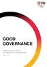 GOOD GOVERNANCE. DOSB-Verhaltensrichtlinien zur Integrität in der Verbandsarbeit