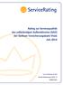 Rating zur Servicequalität des selbständigen Außendienstes (SAD) der Gothaer Versicherungsbank VVaG Juli, 2014