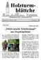 Holzturmblättche. Elektronische Schnitzeljagd um Ziegeleigelände. Neues aus K07. September/Oktober 2006 Jahrgang 21