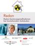 Radon. Radon-Sanierungsmaßnahmen bei bestehenden Gebäuden