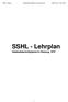 SSHL-Lehrplan Gebäudetechnikplaner/in Heizung EFZ EHB-Kurs 31. Okt SSHL - Lehrplan Gebäudetechnikplaner/in Heizung EFZ