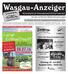Wasgau-Anzeiger. in Dahn STADTMITTE mit den amtlichen Bekanntmachungen. Wochenblatt für die Verbandsgemeinde Dahner Felsenland