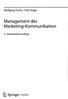 Wolfgang Fuchs Fritz Unger. Management der. Marketing-Kommunikation. 5., überarbeitete Auflage. 4g Springer Gabler