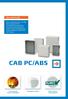 CAB PC/ABS. Fibox CAB PC/ABS
