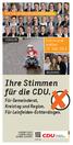 Ihre Stimmen für die CDU.