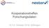 Kooperationstreffen Forschungsdaten. 13./14. Oktober 2016, Göttingen