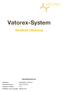 Vatorex-System Handbuch Steuerung Spezifikationen