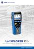 LanXPLORER Pro. Inline-Netzwerktester mit Bandbreitenüberwachung und Leistungsdiagnose. Proof of Performance